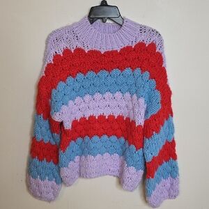 Forever 21 Multicolor chunky Size Medium Knit Sweater